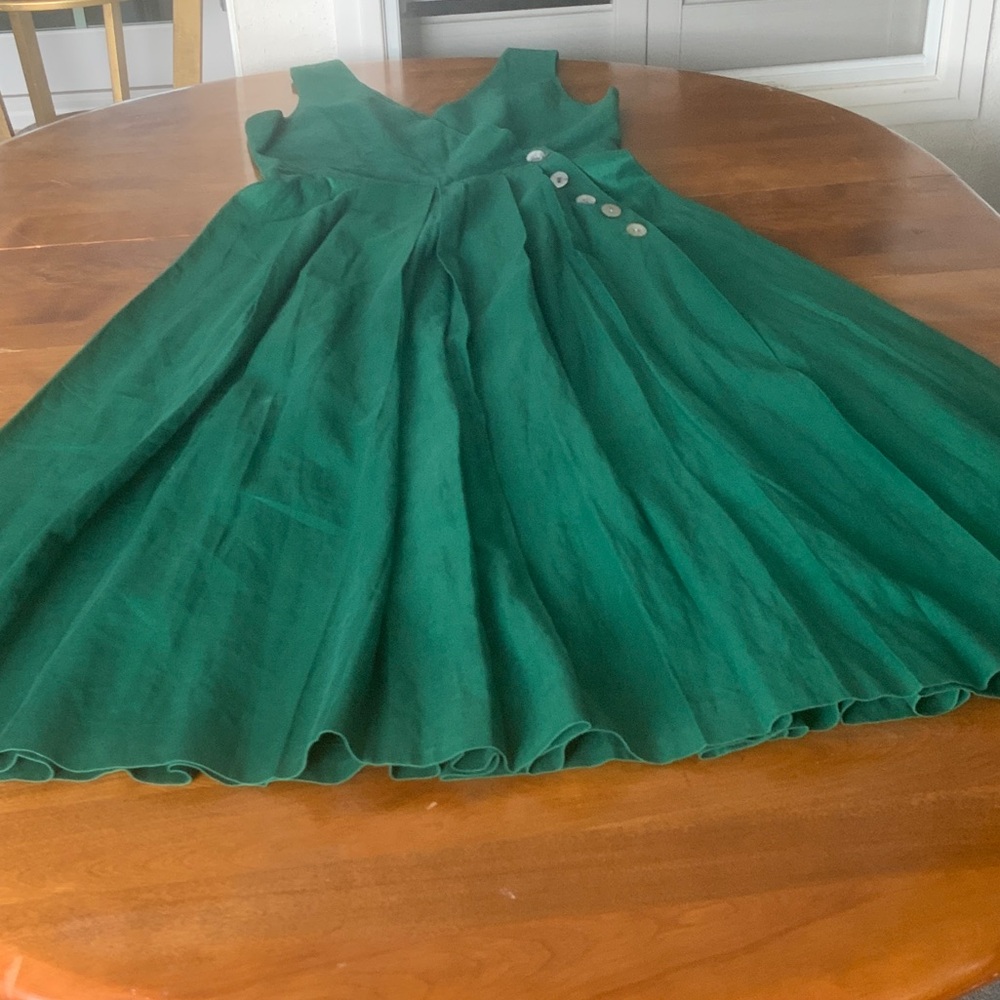 Kenar Emerald Green Midi Dress - Picture 8 of 9